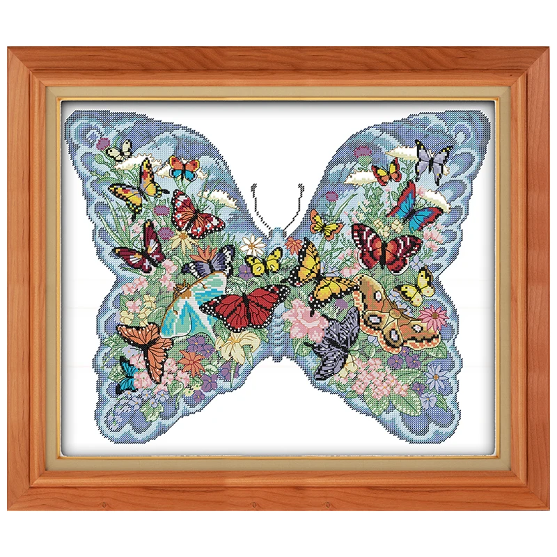 Colorful Butterflies Counted Cross Stitch 11CT 14CT Cross Stitch Sets