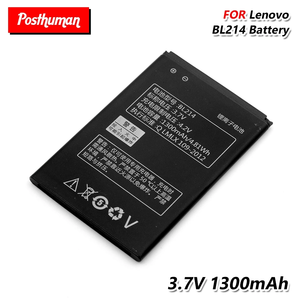 Аккумулятор BL214 для смартфона 1300 мАч Lenovo A316 A316I A360E A365E A66 A300T A269 A269I A208T A218T