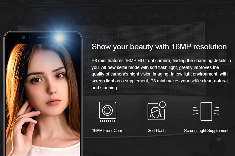 ELEPHONE P8 3D 4GB RAM 64GB ROM MTK6750T 1.5GHz Octa Core 5.5 Inch Glasses-free 3D Sharp FHD Screen Dual Camera Android 7.0 4G LTE Smartphone