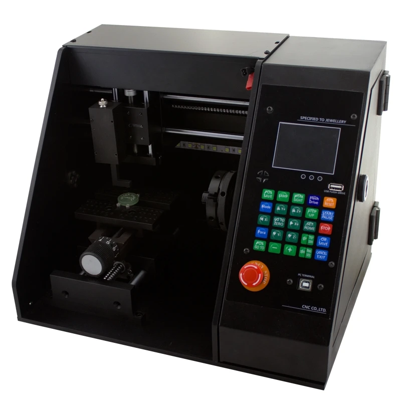 

LY-50 jewellery bracelet cnc router ring engraving machine metal milling marking machine with off line function ART-CAM software