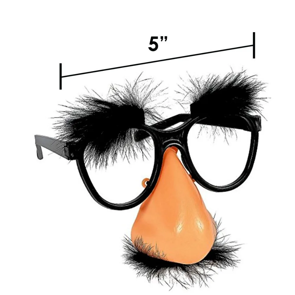 FANLUS Classic Disguise  Great Party Favor Disguise Glasses with Funny Nose, Eyebrows & Mustache Glasses Party Mask (2)