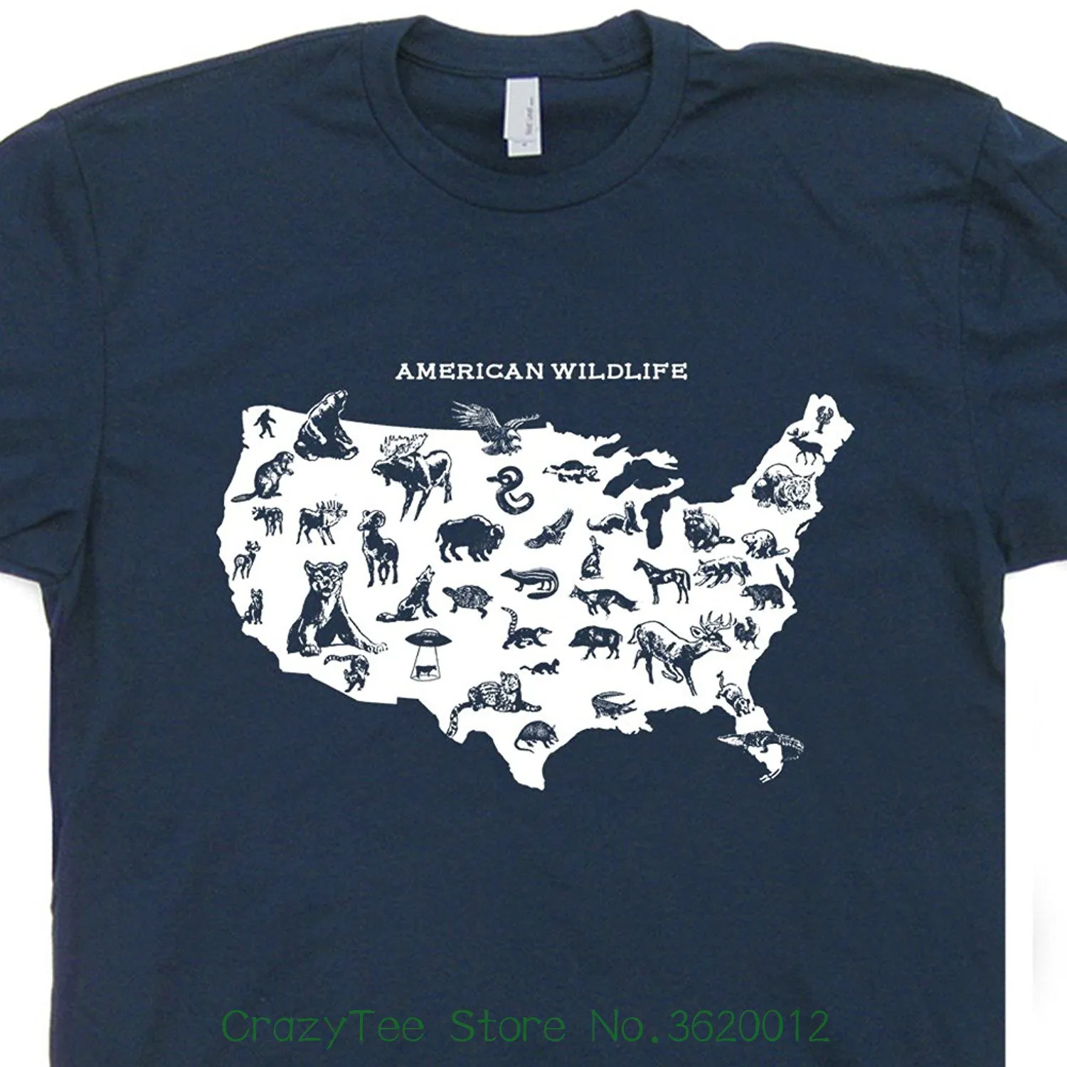 American Wildlife T Shirts Yellowstone National Park Yosemite Smokey