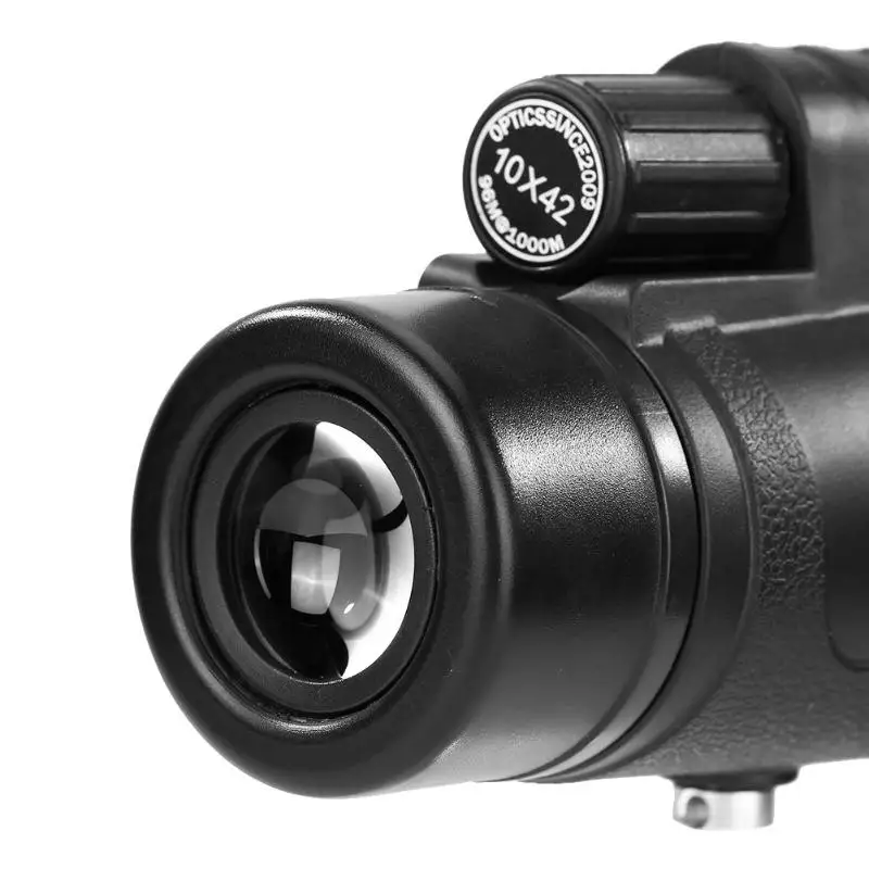 BIJIA MILU10X42 высококачественный монокулярный оптический объектив с одним фокусом, нескользящий Карманный телескоп для охоты и путешествий, зрительный телескоп