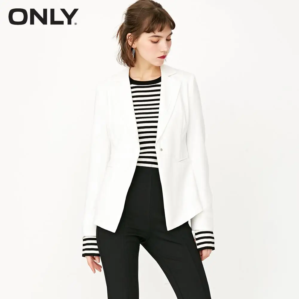 ONLY women's autumn new one buckle slim suit jacket | 118108504