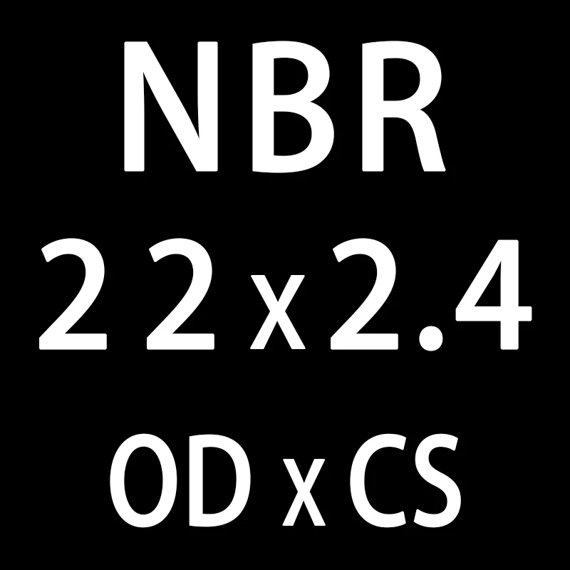 20 шт./лот резиновым кольцом черный NBR уплотнительное кольцо 2,4 мм Толщина OD21/22/23/24/25/26/27/28/29/30 мм-хомут с круглым воротником для мальчиков и девочек уплотнение шайба - Цвет: OD22mm