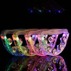 D-образный колокольчик мигающий Тамбурин светящийся Тамбурин колокольчик со вспышкой игрушка пластиковые рождественские украшения для