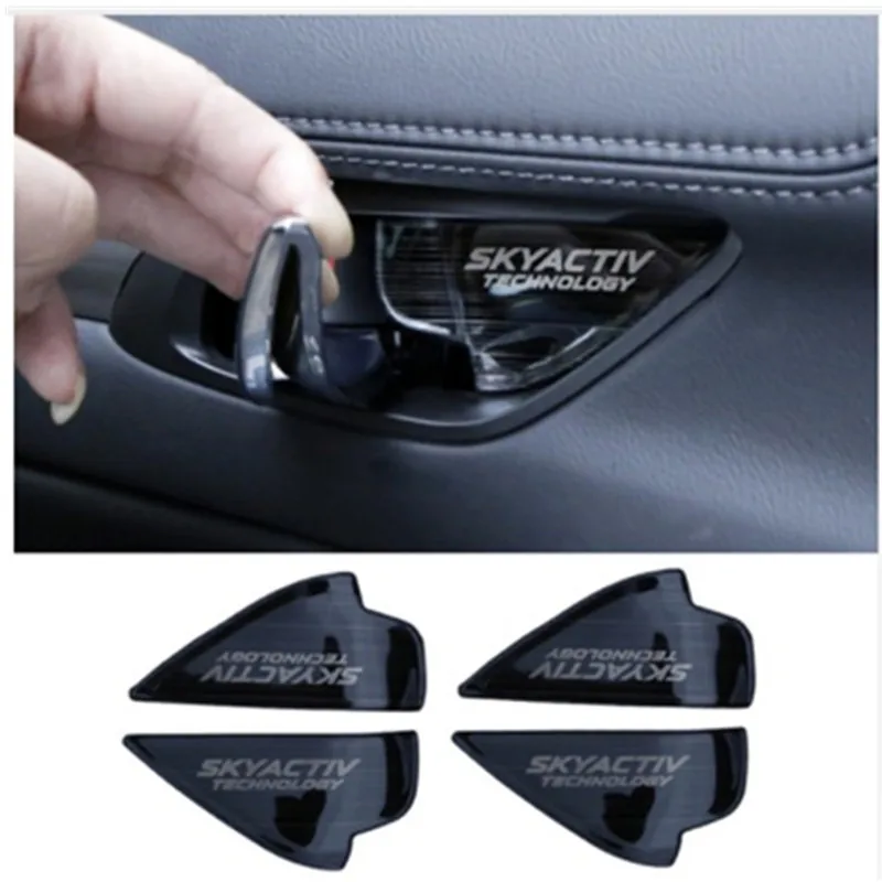 

Auto Door Inner Bowl Sticker interior moulding For MAZDA CX-5 CX5 2014 2015 2016 2017 2018 ,4pcs/lot, car accessories