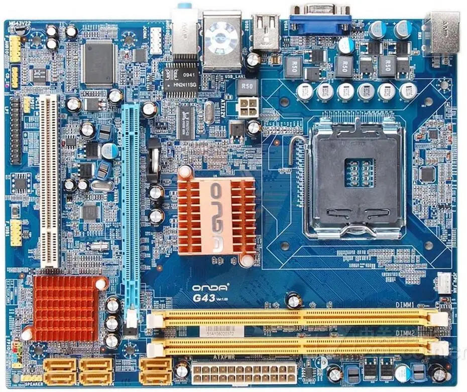 Free shipping for Onda G43K original motherboard supports DDR2 775-pin G43 Motherboard asus tg31 a7 supports ddr2 775 pin integrated large plate g31 motherboard