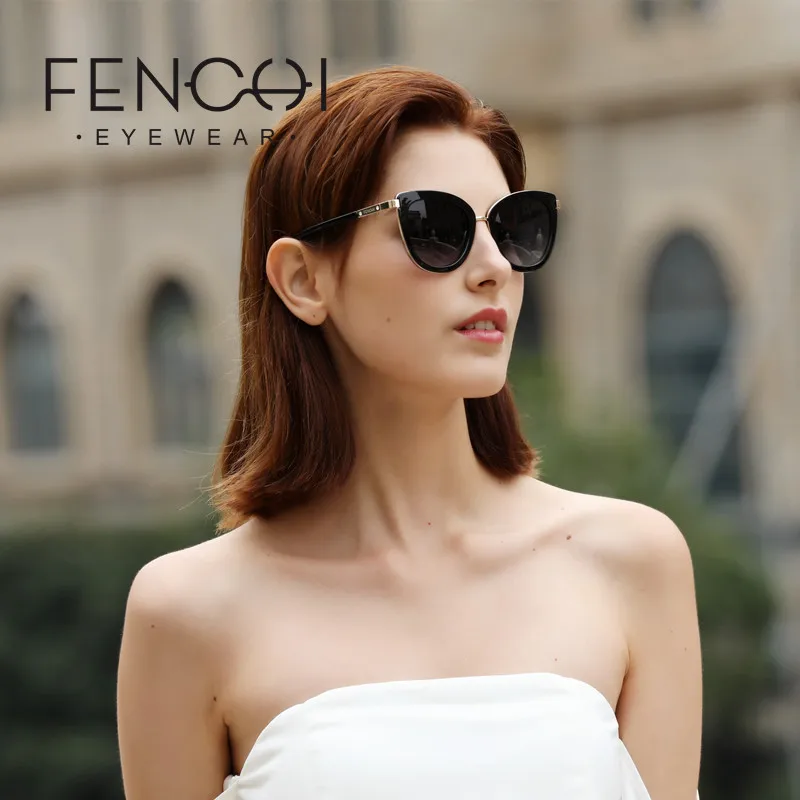 

FENCHI Vintage Sunglasses Women Cat Eye Designer Brand Luxury Women Sexy Driving Sun Glasses oculos de sol feminino lunettes