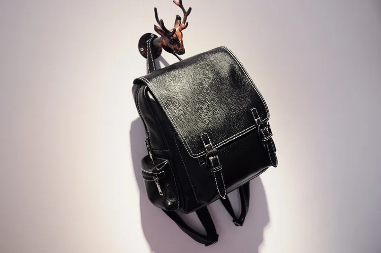 Известный бренд, женский рюкзак из натуральной кожи, Большой Вместительный кожаный рюкзак для колледжа, школьная сумка для девушек, роскошная сумка для ноутбука