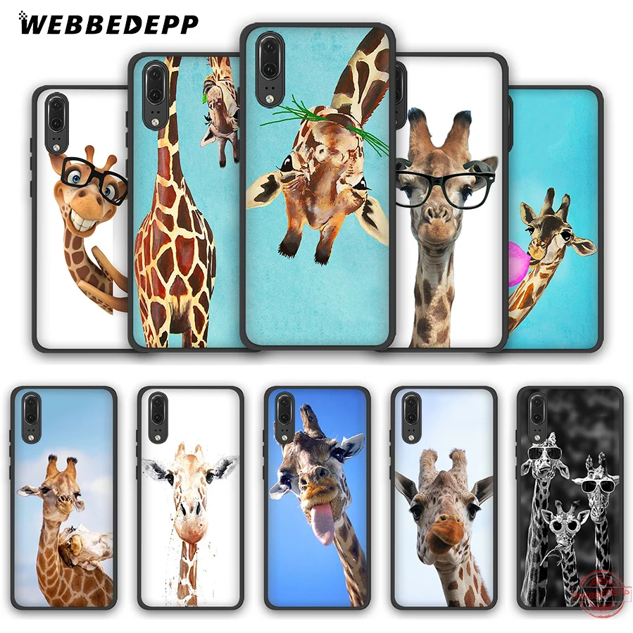 WEBBEDEPP носить очки Жираф мягкий чехол для Huawei P8 P9 P10 P20 P30 Lite Pro 2017 2018 2019 | Мобильные