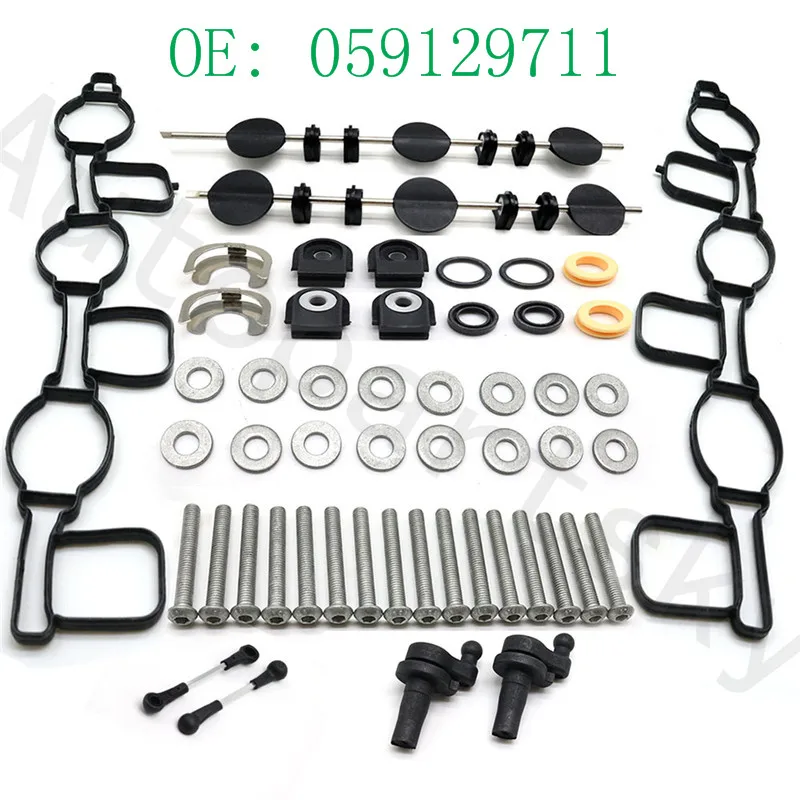 

Complete Full Set Inlet Intake Manifold Swirl Flaps for AUDI for VW 2.7 TDI A4 A5 A6 A8 Touareg Part # 059129711 059129712