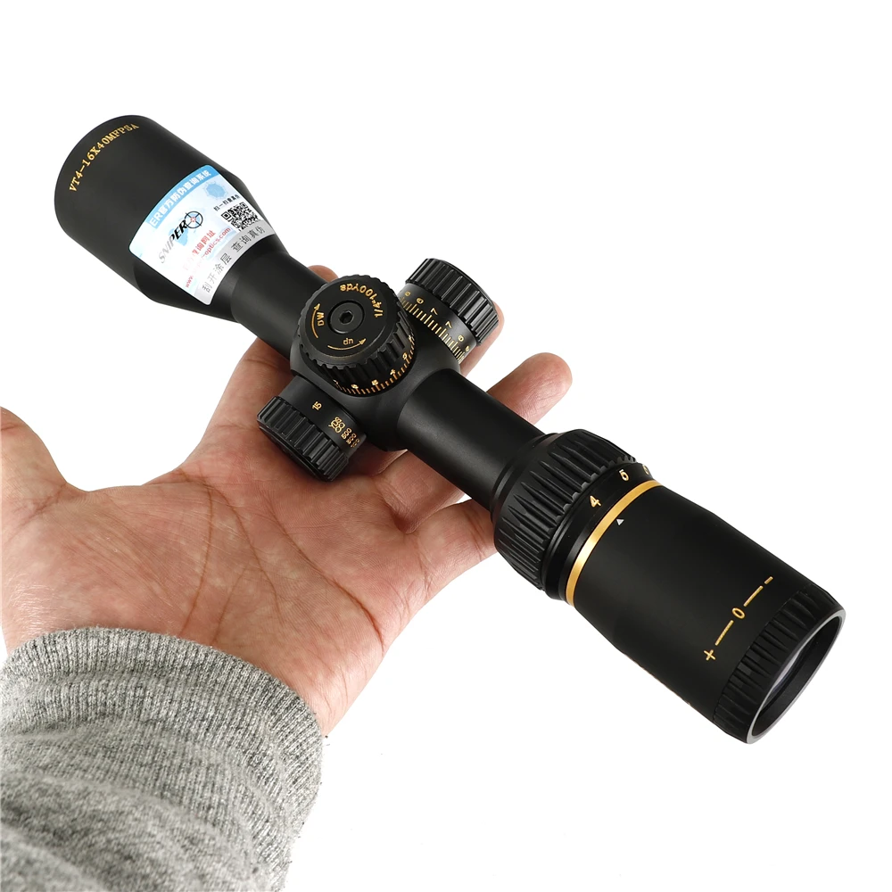 SNIPER VT 4-16X40 MFPSA First Focal Plane Hunting Rifle Scope Side AO Glass Etched Reticle Tactical Optical Sight Riflescopes (12)