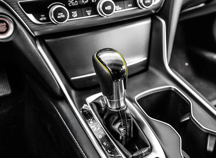 3 вида цветов черный карбоновый чехол для 10 го Honda Accord ручка переключения рулевого