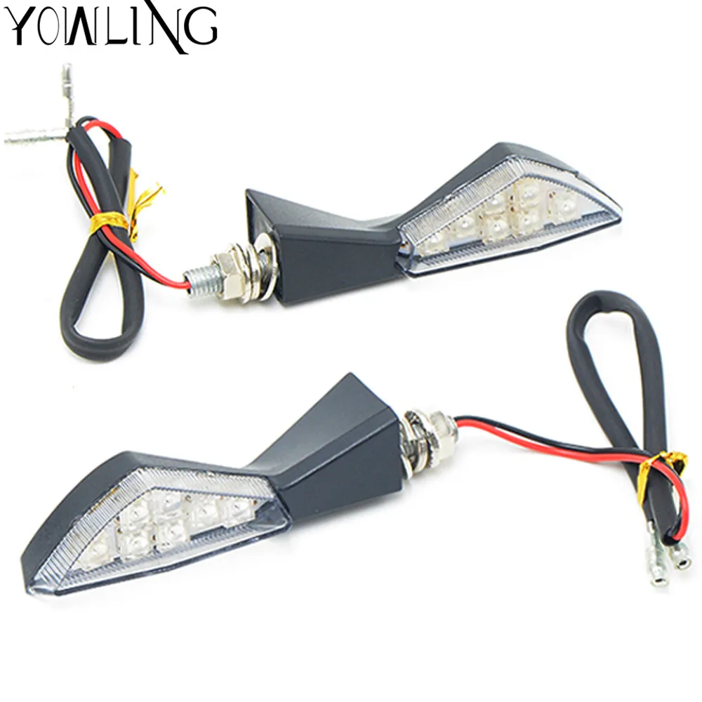 Smoke LED Flush Mount Turn Signals For Yamaha R1 R6 Motorcycles – Amber Lens, Front Mount