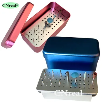 

60 Holes Dental Sterilization Disinfection Holder Block Case Box for Burs and Polishing Kits Dentist Instrument