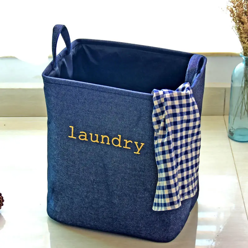 

Japanese style Thickening Laundry Basket Waterproof Storage Basket Dirty Clothes Folding Laundry Hamper Linen Sundries Bag
