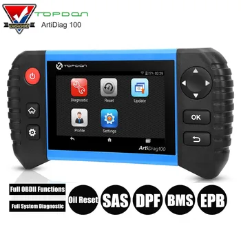

Topdon ArtiDiag 100 Professional OBD2 Diagnostic Tool Full OBDII Functions Full System with Oil Reset/SAS/DPF/BMS/EPB Functions