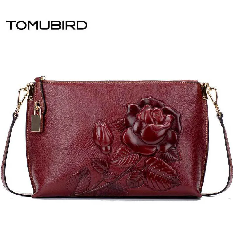 Сумка мессенджер TOMUBIRD с тиснением из натуральной кожи 2020|bag woven|bag bikebag hand bag |