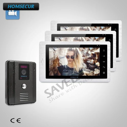 

HOMSECUR 7" Wired Video Door Entry Phone Call System with Hands-free Dual-Way Intercom