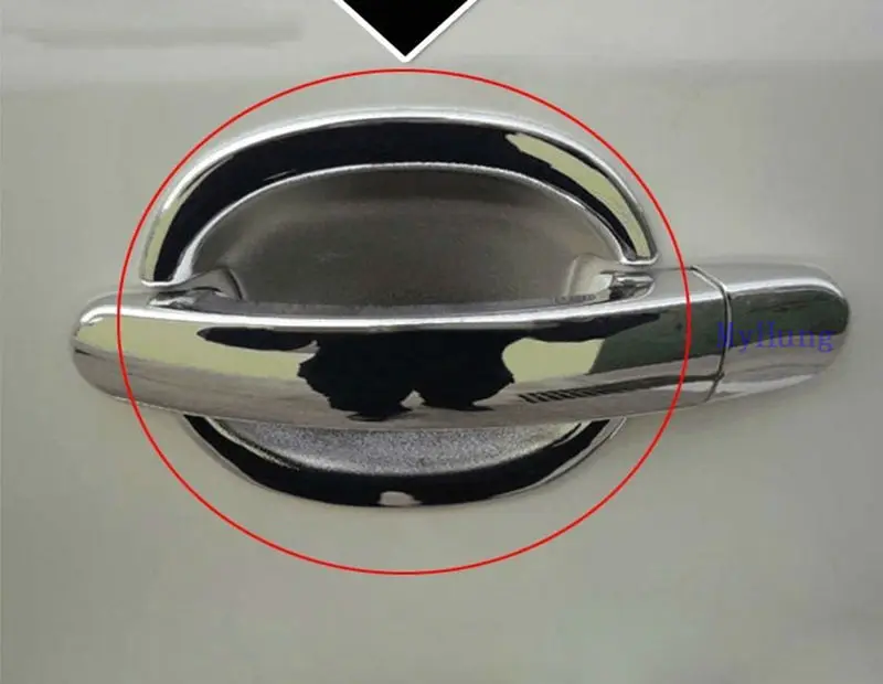 

Car door handle bowl cover exterior For Volkswagen Tiguan 2009 2010 2011 2012 2013 2014 abs Chrome 4pcs car styling