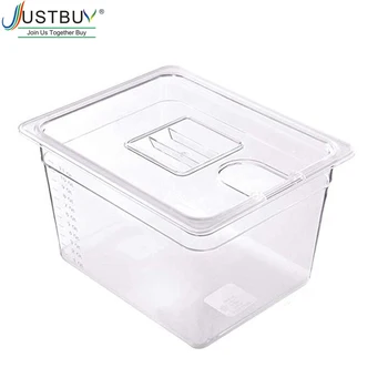 

JUSTBUY Sous Vide Container with Lid 11L Water Tank Bath for Circulator Sous Vide Culinary Immersion Slow Cooker