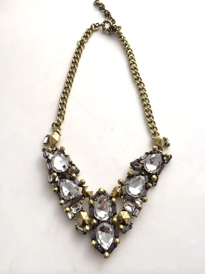 

N2114 free shipping antique crew necklace jewelry, V c rew necklace