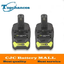 2PCS High Quality 18V 4000mAh For Ryobi Hot P108 RB18L40 High Capacity Rechargeable Battery Pack Power Tool Battery Ryobi ONE+