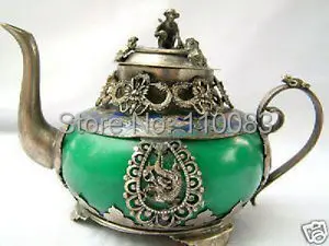 

Прямая Заводская цена, редкий китайский фарфор, медная ручная работа, старый дракон, Феникс, бронированный чайник для вина, античный металл, оптовая продажа