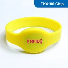WB01 силиконовый браслет для радиочастотной идентификации RFID Браслет для доступа Управление ID EM смарт-карты LF 125 кГц TK4100/EM4100 чип