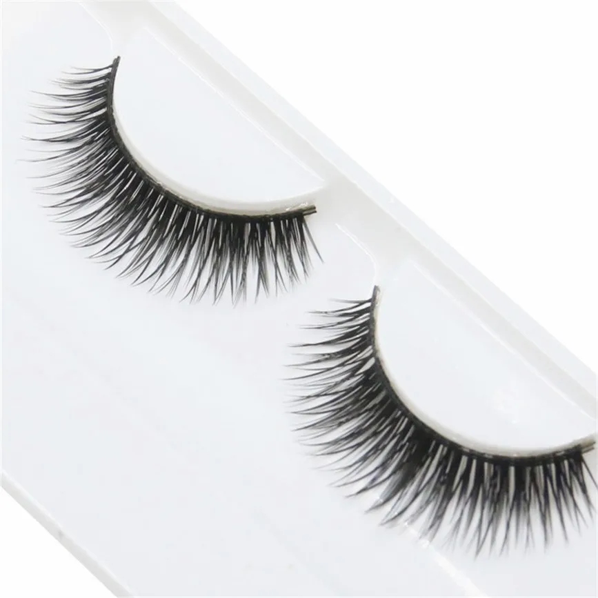 2017 Handmade Natural Cross False Eyelashes Eyelash Fake Eye Lashes Makeup Beauty False Eyelash