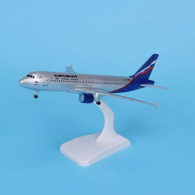 Модель российского самолета Aeroflot 20 см отлитые металлические модели самолетов 16