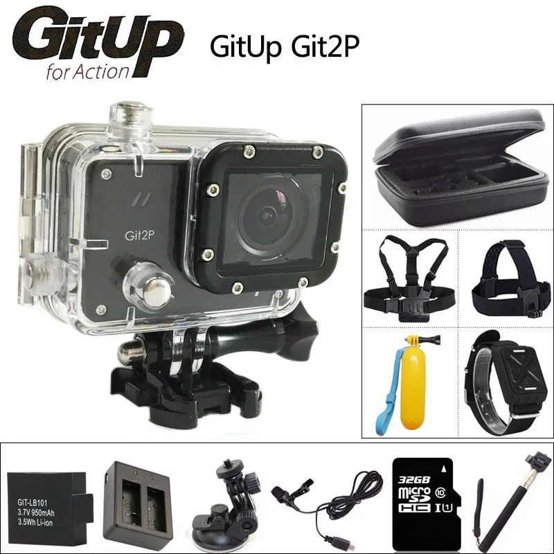 GitUP Git2 P Action Camera 2K Wifi Sports DV PRO Full HD 1080P 30m Waterproof mini Camcorder 1.5 inch Novatek 96660 Original Cam