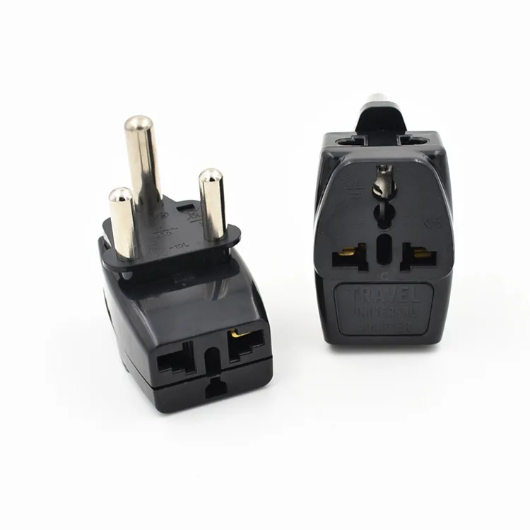 

2016 Type M Large 15 amp BS 546, 2 Port Multi Outlet Black Color 1 TO 3 EU AU USA PLUG 16A South Africa Travel Adapter