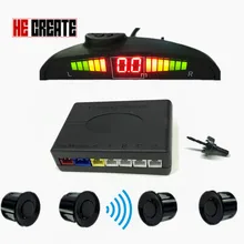 HE CREATE Parking Sensor LCD Display Car Backup Reverse Reversing Radar Mirror LED Backlight Parktronic Display Parking For Car