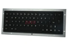 Metal keyboard with Waterproof Black medical keyboards terminal keyboards silicone waterproof keyboards