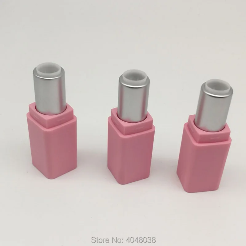 9.1mm DIY Pink Empty Lipstick Tube High-end Lip Balm Packaging Bottle  Plastic Square Cosmetic Container Lipbalm Tube (1)