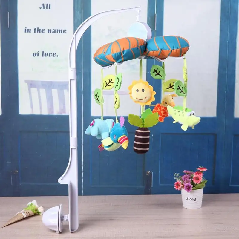 

Baby Infant Toys Plush Bed Wind Chimes Rattles Crib Hanging Bells Mechanical Music Box Multifunctional Toy Stroller Mobile Gift
