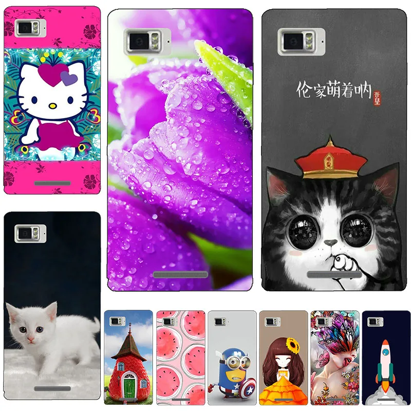 

HOT 60 Styles Cover For Lenovo Vibe Z K910 K 910 K910L soft silicone Back Cover For Lenovo K910 Printed Cute Animal Flower Case