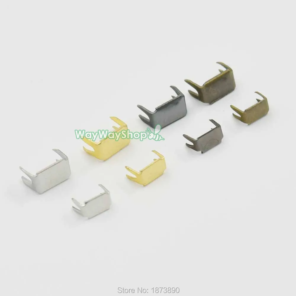 250 Pcs Bronze Zipper Stopers Top Stops #3 For Spiral Slider Bottom Rescue Aluminum