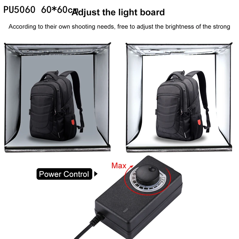 PULUZ 60*60 سنتيمتر 40*40 سنتيمتر صندوق إضاءة البسيطة LED استوديو الصور لينة مربع الإضاءة ستوديو التصوير خيمة التصوير صناديق طوي Softbox PULUZ 60*60 سنتيمتر 40*40 سنتيمتر صندوق إضاءة البسيطة LED استوديو الصور لينة مربع الإضاءة ستوديو التصوير خيمة التصوير صناديق طوي Softbox