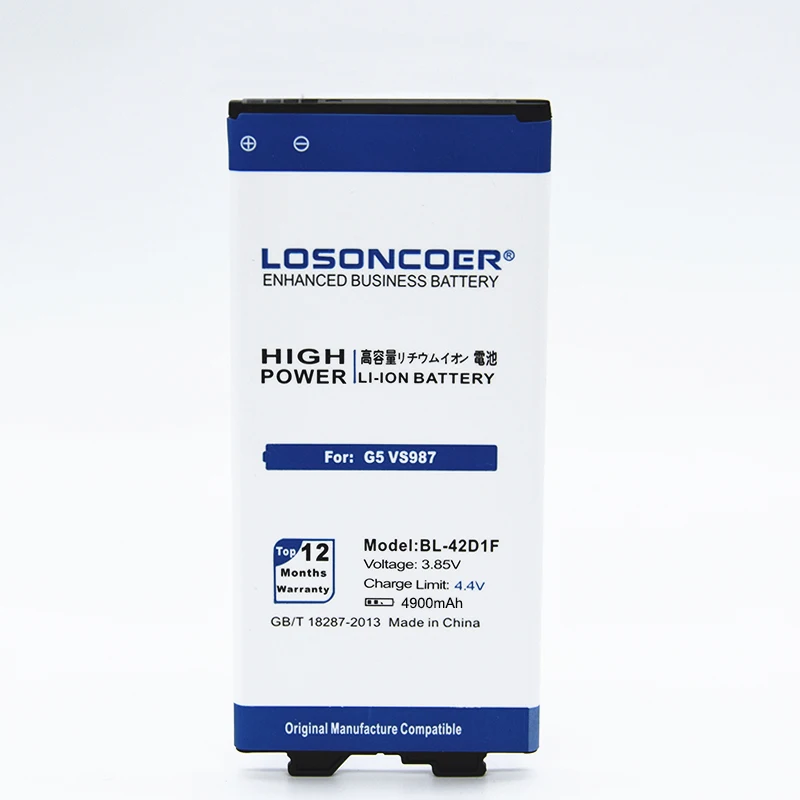 losoncoer 4900 мА/ч, BL-42D1F Батарея для LG G5 Батарея H850 H840 VS987 H820 LS992 H830 US992 F700L F700S F700k H831