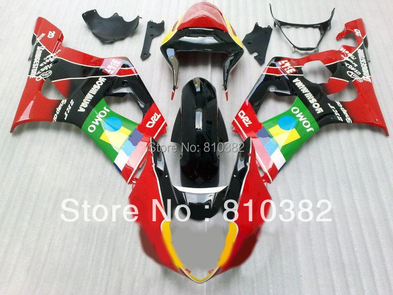 Комплект обтекателей для литья под давлением GSXR1000 03 04 GSXR 1000 GSX R1000 K3 2003 2004 красная
