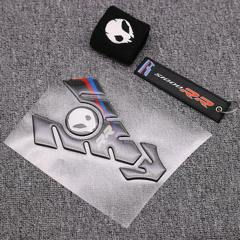 

Free Keyring Gift For BMW S1000RR S1000 RR HP4 2009-2014 3D Carbon Look Tank Pad Fuel Oil Tank Cap Cover Prorector Sticker Decal