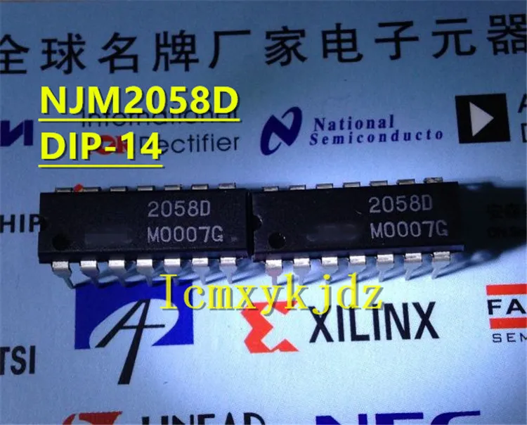 5 шт./лот, NJM2058D NJM2060D DIP-14, новый Oiginal продукт новый оригинальный Бесплатная доставка Быстрая доставка