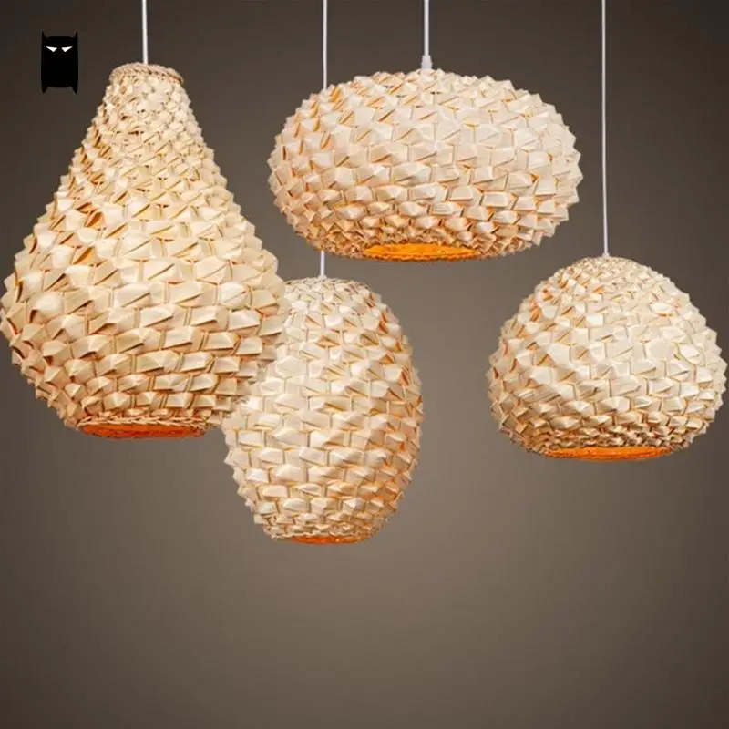 手作りの籐と竹の吊り下げ式ランタン ランプシェード 日本のアジアのランプ レストランのバーやバーに最適です Japan Lamp Pendant Light Fixturelight Fixtures Aliexpress