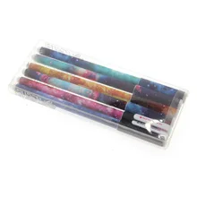 SCO 6 шт. 0,38 мм Сияющий гель цветные чернила ручка