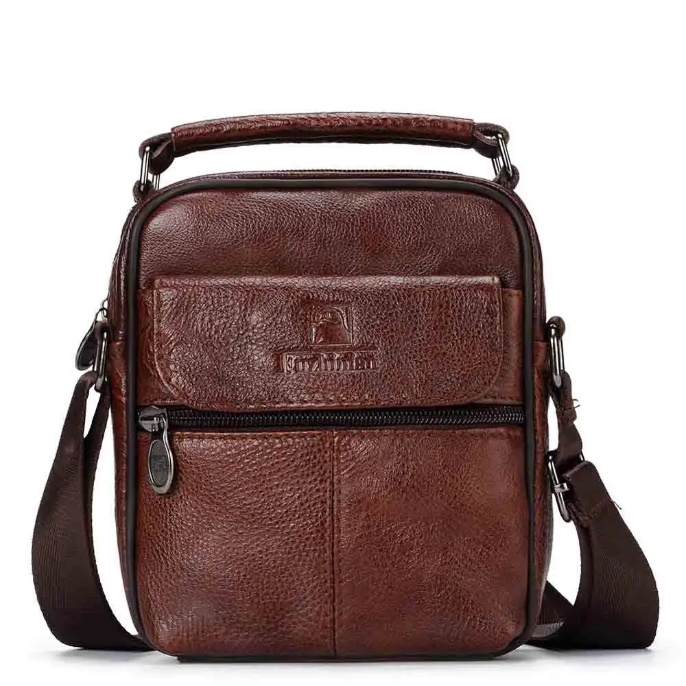 

Genuine Leather Men Messenger Bag Hot Sale Male Small Man Fashion Crossbody Shoulder Bags Men's Travel hot Handbags