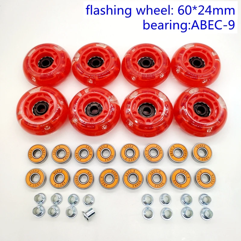 

free shipping roller wheel children skate wheel 60*24 mm 8 pcs / lot