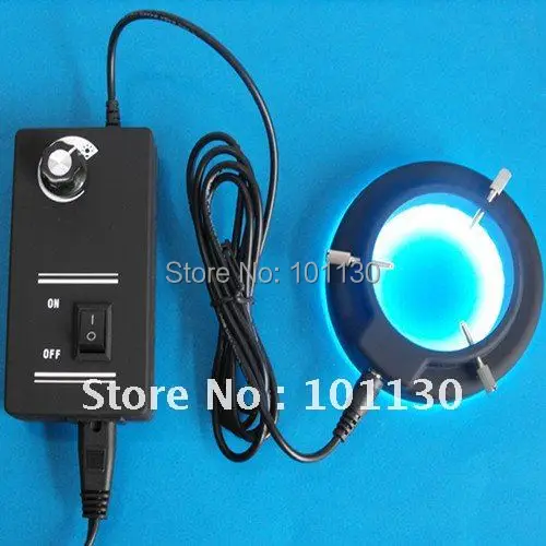 

White Light 60mm binocular Stereo Microscope lighting Ring Lamp with 60pcs LED Lights and Adapter 110v-240v